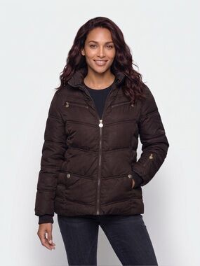 NAUTICA WRAP-AROUND PUFFER JACKET
- Black Medium